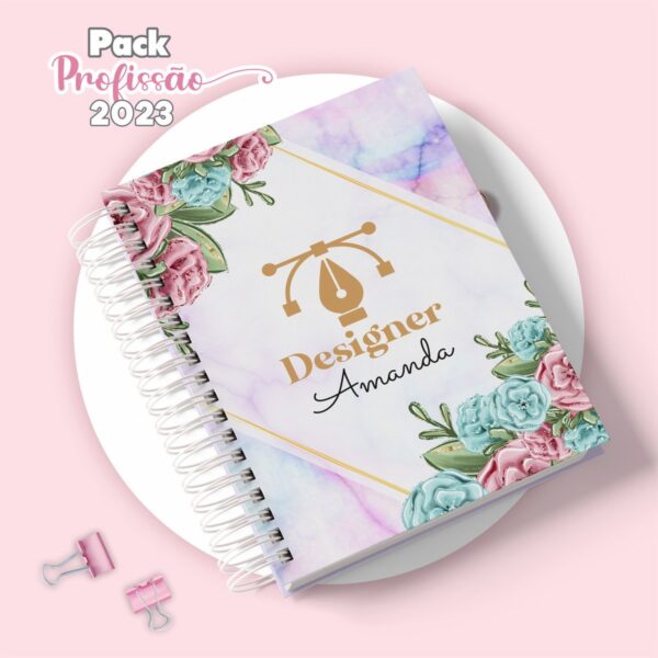 Agenda Designer Feminina - Arquivo Digital