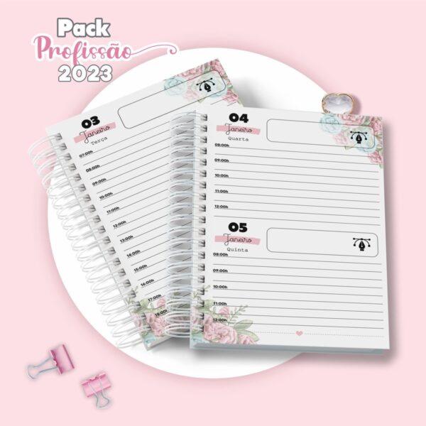 Agenda Designer Feminina - Arquivo Digital