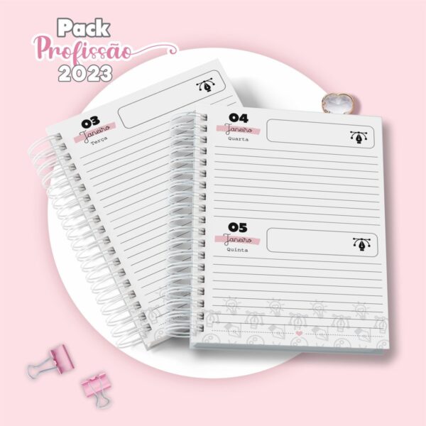 Agenda Designer Feminina - Arquivo Digital