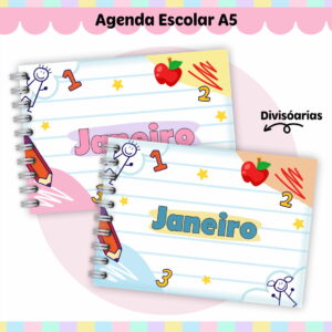 agenda escolar a6 arquivo digital