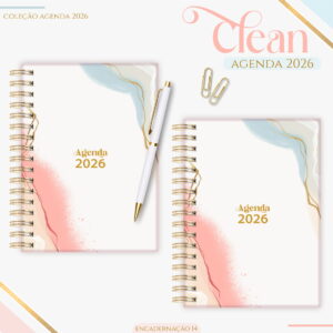 agenda feminina basic color 2026 arquivo digital