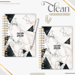 agenda feminina black basic 2026 arquivo digital