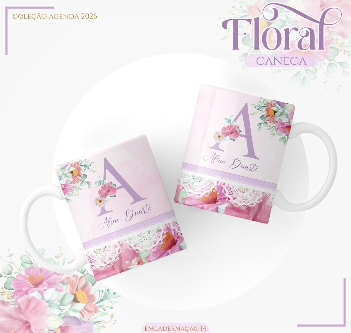 Agenda digital floral lilás 2026 para personalizar 3 Agenda digital floral lilás 2026 para personalizar - Imagem 3