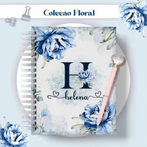 Agenda Floral Azul Datada 2023 - Arquivo Digital 14 Agenda Floral Azul Datada 2023 - Arquivo Digital
