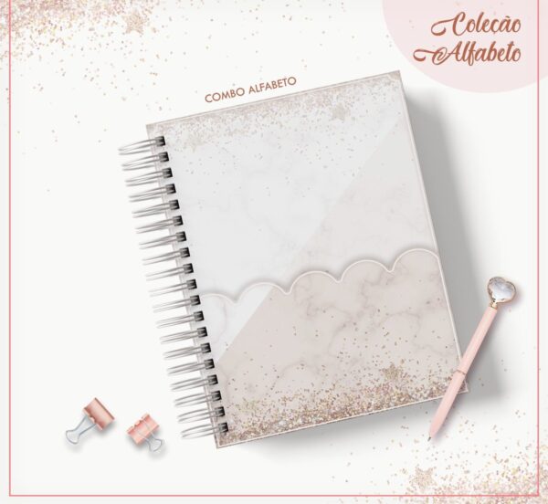 Agenda Glitter - Datada 2023 - Arquivo Digital