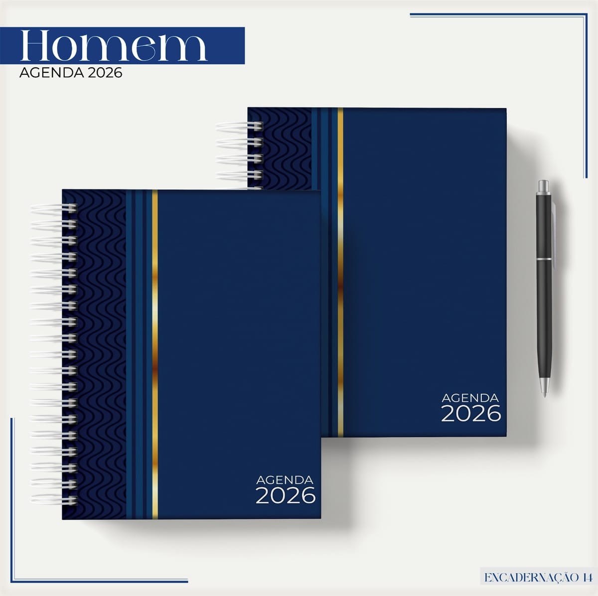 Agenda Masculina 2026 Digital Kit Completo para Sublimação 1 Agenda Masculina 2026 Digital Kit Completo para Sublimação