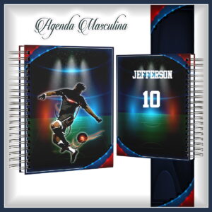 Agenda Masculina para Sublimação com Datado Permanente 13 agenda masculina datado permanente arquivo digital