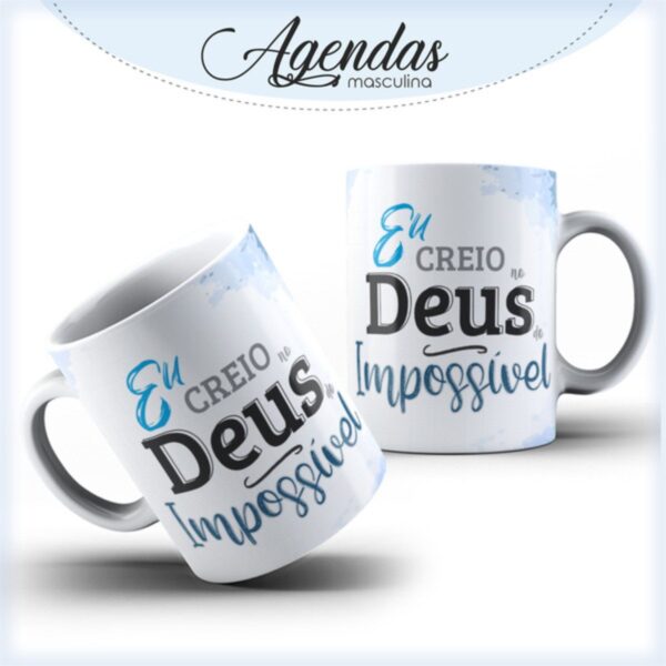 Agenda Masculina Deus do Impossível - Arquivo Digital