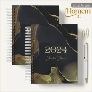 Agenda Masculina Marble Amarelo - Arquivo Digital 17 Agenda Masculina Marble Amarelo - Arquivo Digital