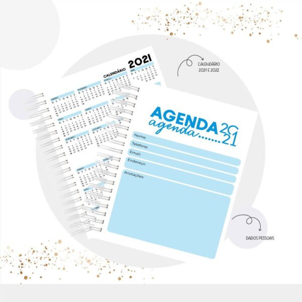 Agenda Permanente Azul - Arquivo Digital