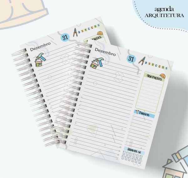Agenda Profissão Arquitetura Masculino - Arquivo Digital