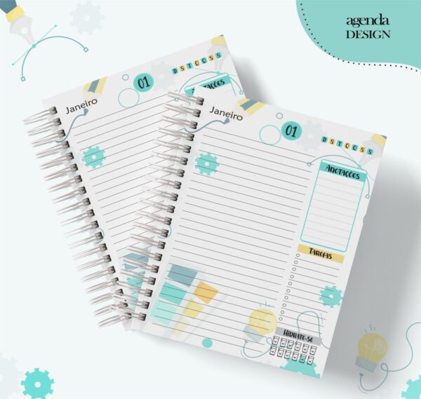 Agenda Profissão Design Masculino - Arquivo Digital