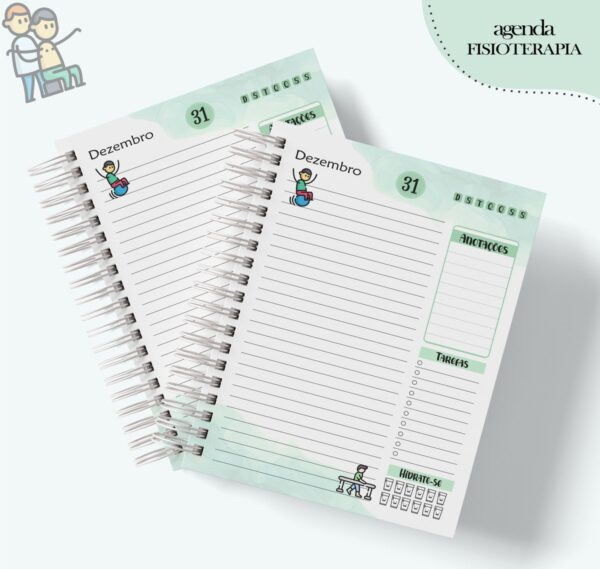 Agenda Profissão Fisioterapia Masculino - Arquivo Digital
