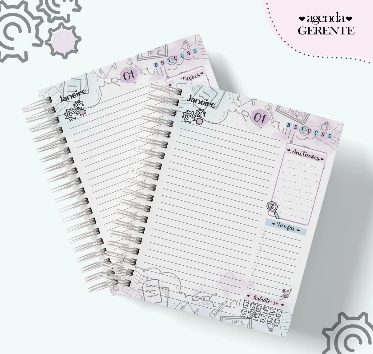 Agenda Profissão Gerente Feminino - Arquivo Digital