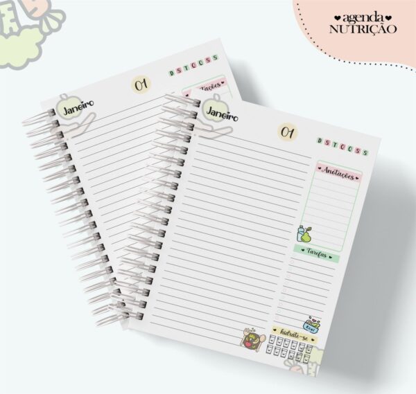 Agenda Profissão Nutrição Feminino - Arquivo Digital