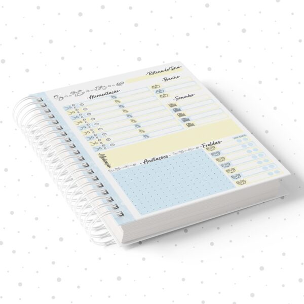 Agenda Rotina do Bebê Menino - Arquivo Digital