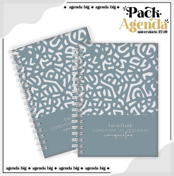 Agendas Tamanho Universitário Masculino - Arquivo Digital