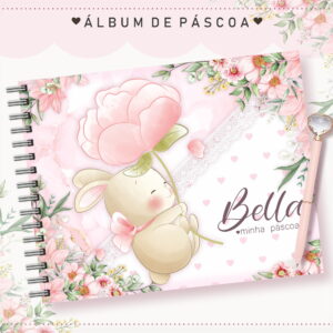 album de fotos pascoa rosa arquivo digital