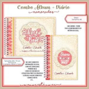 Álbum e Diário Dia dos Namorados Me faz tão bem -Arq.Digital