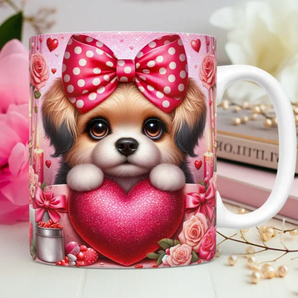 Amor Animal em 3D: Designs para Personalizar Canecas