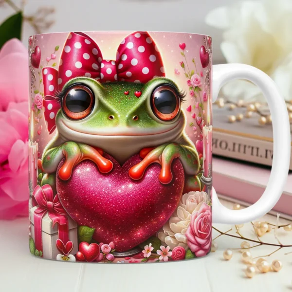 Amor Animal em 3D: Designs para Personalizar Canecas