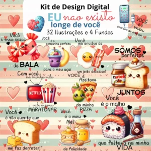 Amor em PNG: Kit Digital Dia dos Namorados
