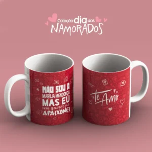 Amor Estampado: 52 Artes JPG para Canecas de Namorados