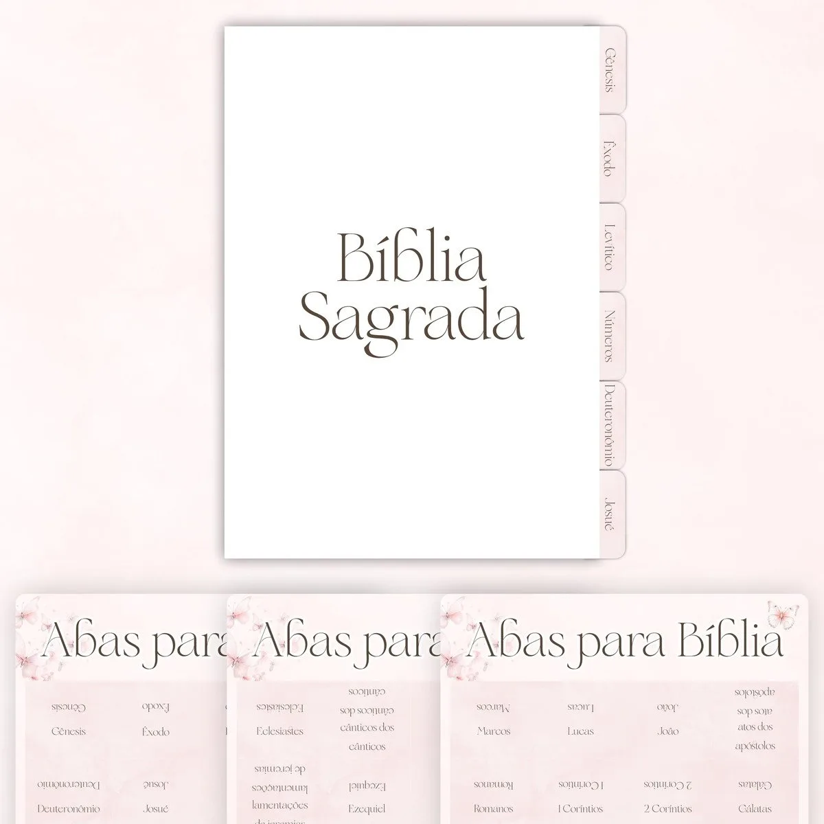 Arquivo Abas para Bíblia Png e pdf
