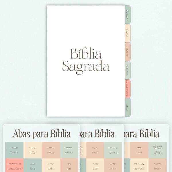 Arquivo Abas para Bíblia Png e pdf