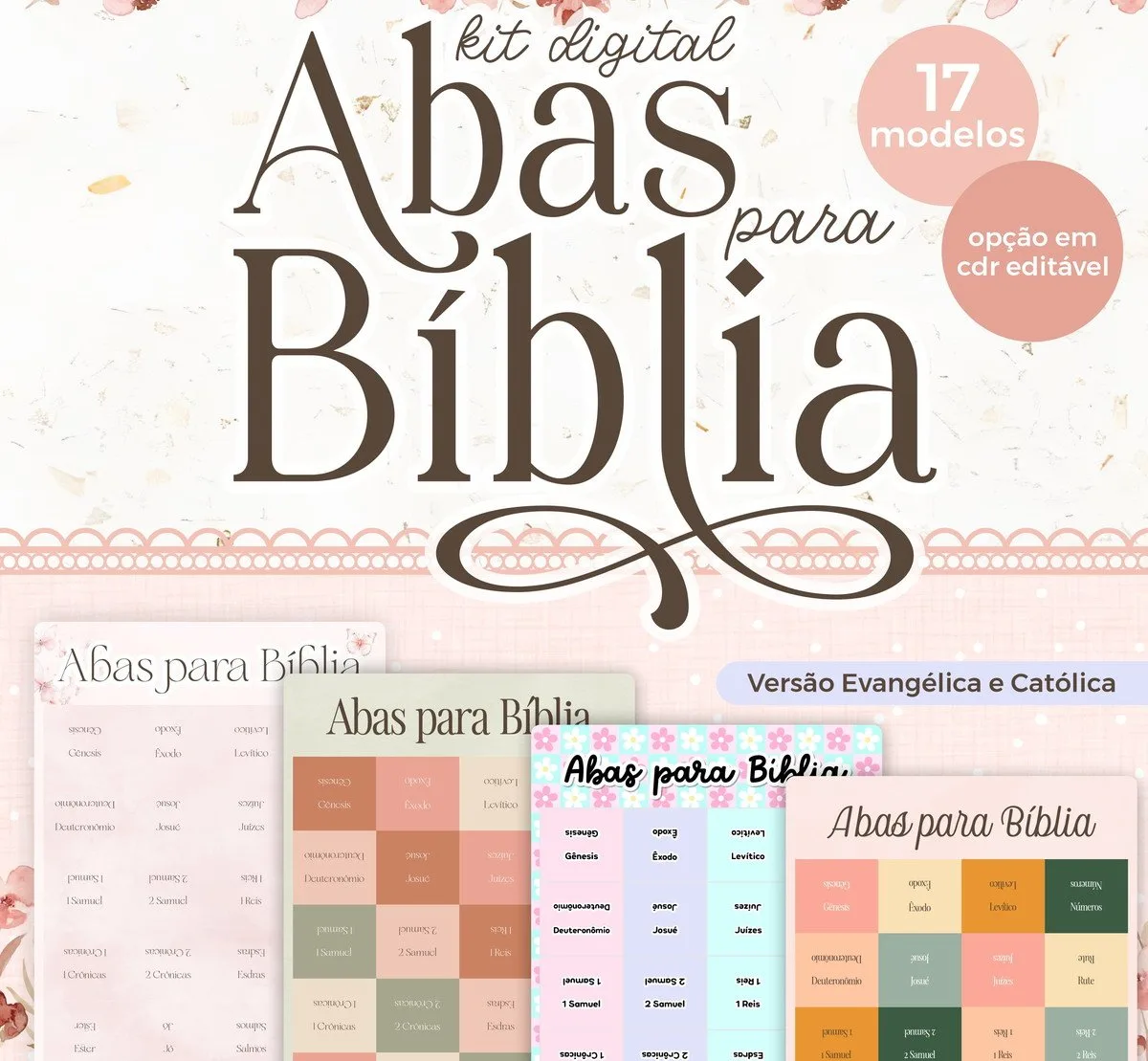 Arquivo Abas para Bíblia Png e pdf