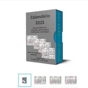 Arquivo Calendário Folhinhas 2025 - Png pdf Corel