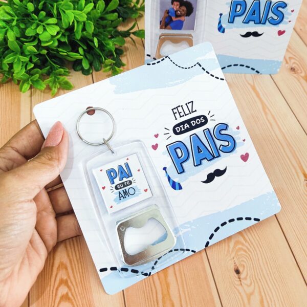Arquivo Card e Chaveiro Dia dos Pais Png e pdf