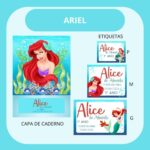 Arquivo de Corte Etiqueta Escolar Ariel 7 Arquivo de Corte Etiqueta Escolar Ariel