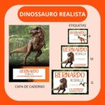 Arquivo de Corte Etiqueta Escolar Dinossauro Realista 6 Arquivo de Corte Etiqueta Escolar Dinossauro Realista