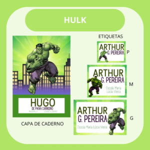 arquivo de corte etiqueta escolar hulk
