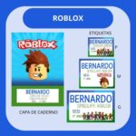 Arquivo de Corte Etiqueta Escolar Roblox 8 Arquivo de Corte Etiqueta Escolar Roblox