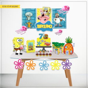 arquivo de corte festa bob esponja studio e pdf