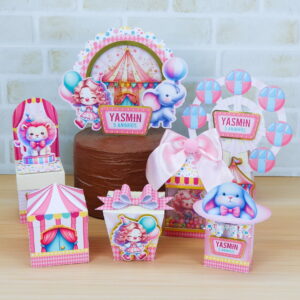 Arquivo de Corte Circo Rosa Candy para Silhouette Studio 29 arquivo de corte festa circo rosa candy studio