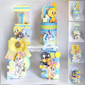 arquivo de corte festa looney tunes luxo studio e pdf