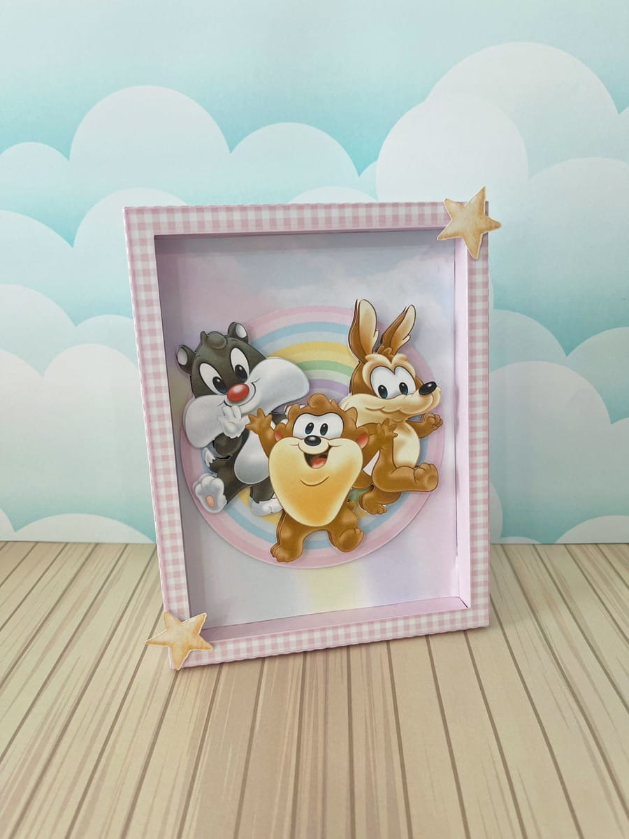Arquivo de Corte Festa Looney Tunes Rosa em Studio e PDF 3 Arquivo de Corte Festa Looney Tunes Rosa em Studio e PDF - Imagem 3