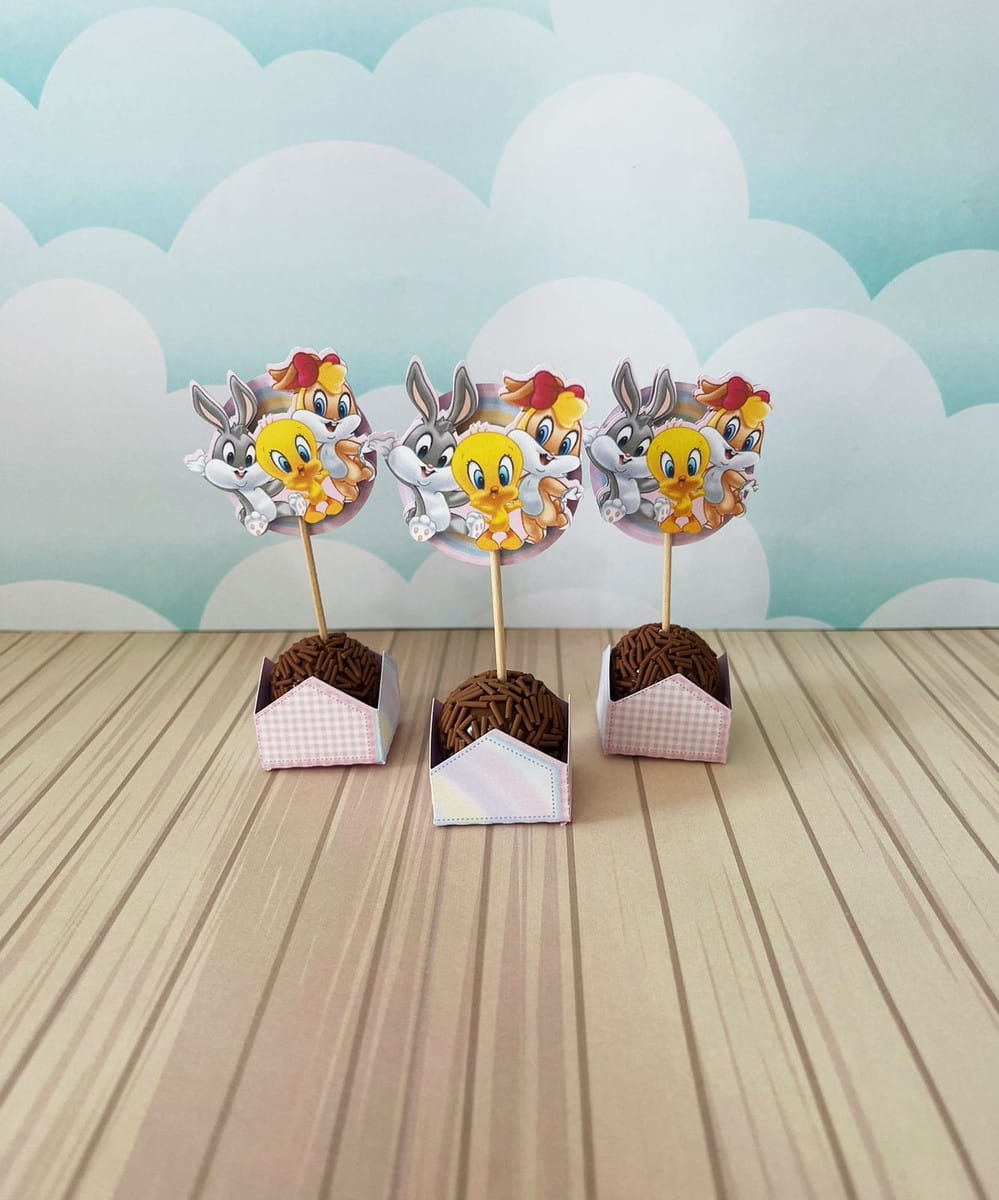 Arquivo de Corte Festa Looney Tunes Rosa em Studio e PDF 5 Arquivo de Corte Festa Looney Tunes Rosa em Studio e PDF - Imagem 5