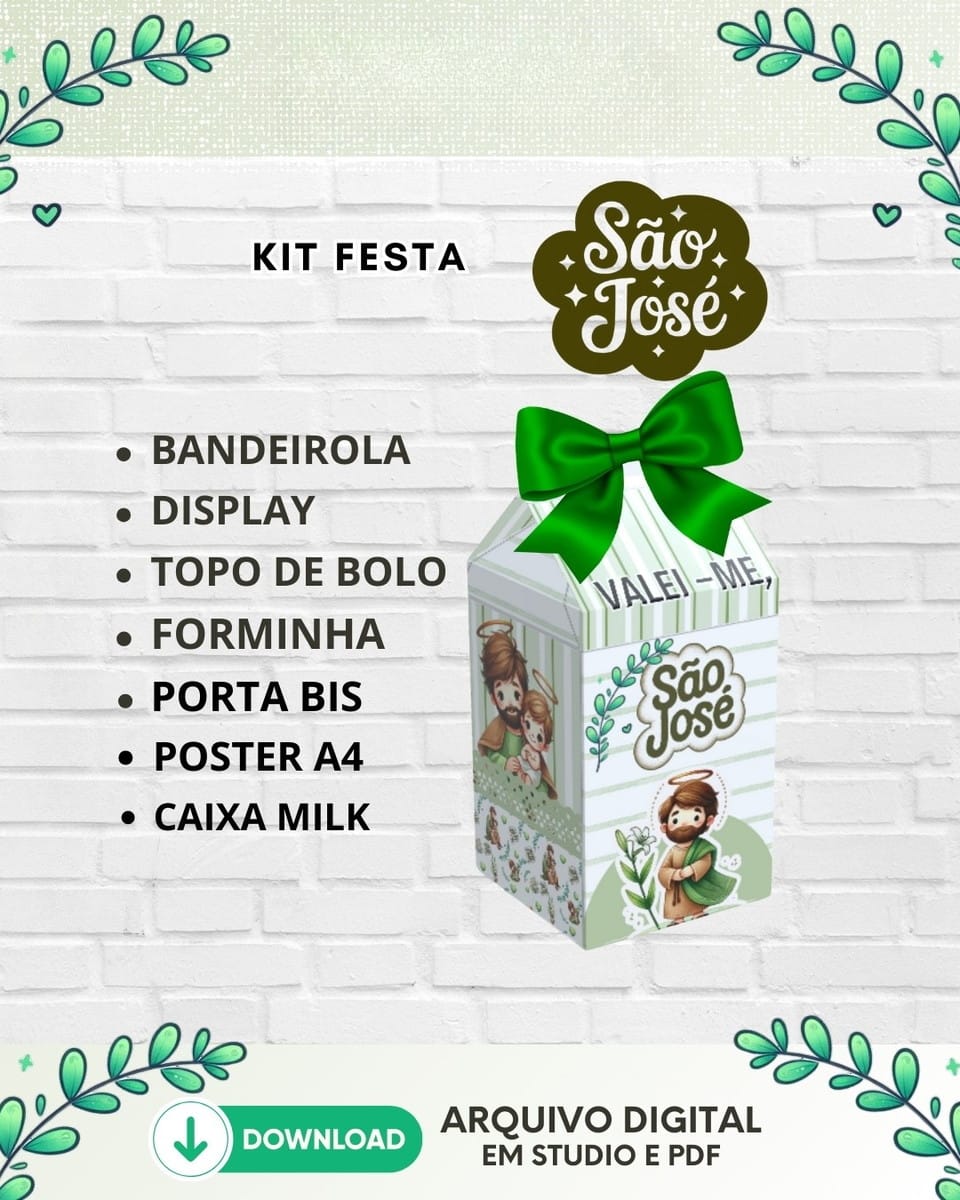 Arquivo de corte Festa São José para Studio e PDF 2 Arquivo de corte Festa São José para Studio e PDF - Imagem 2