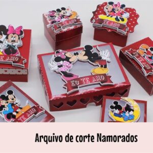 Arquivo de Corte Namorados Mickey e Minie - PNG e PDF