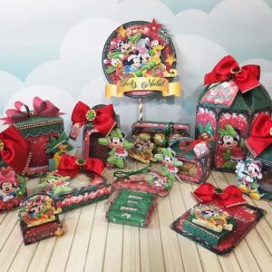 Arquivo de Corte Natal Mickey e Minnie - Arquivo Digital