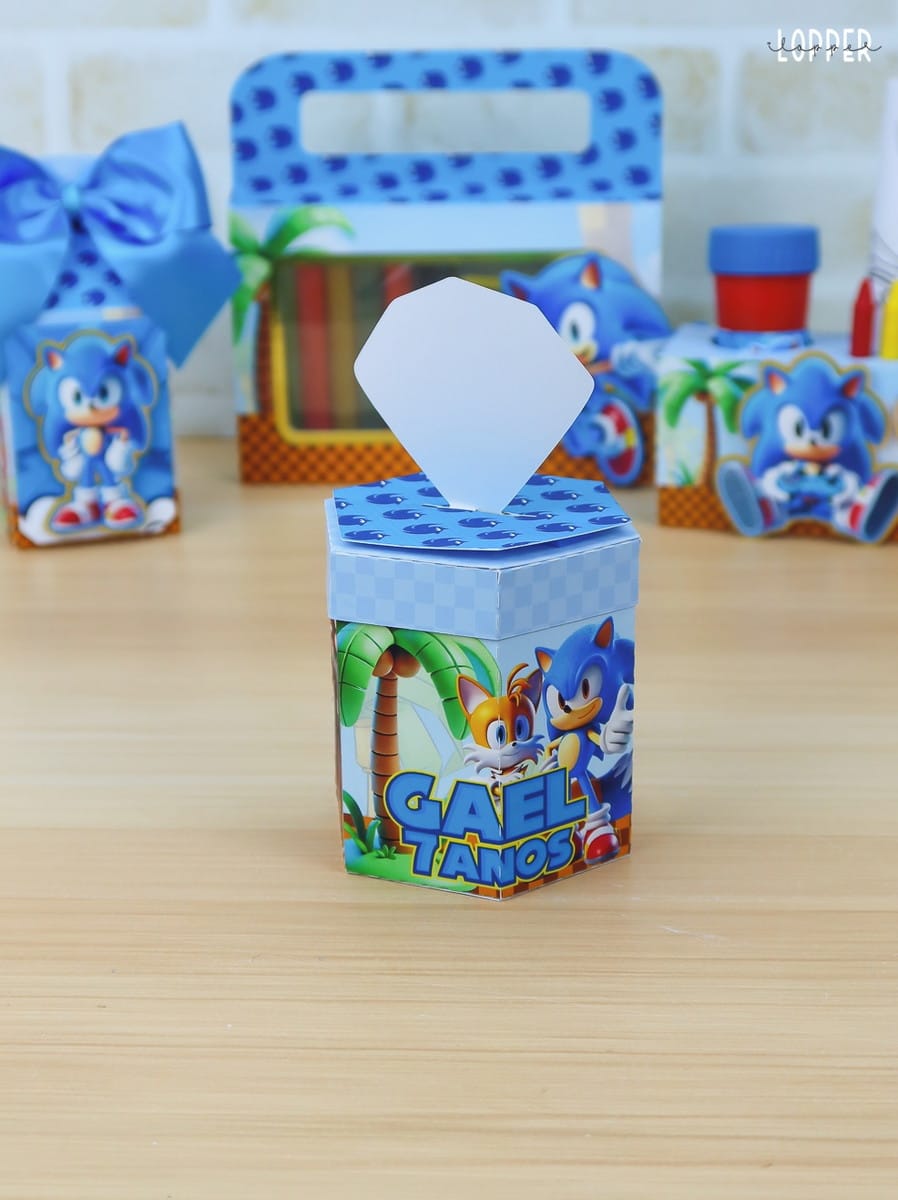 Arquivo de Corte Sonic Silhouette para Festa com Nome 3 Arquivo de Corte Sonic Silhouette para Festa com Nome - Imagem 3