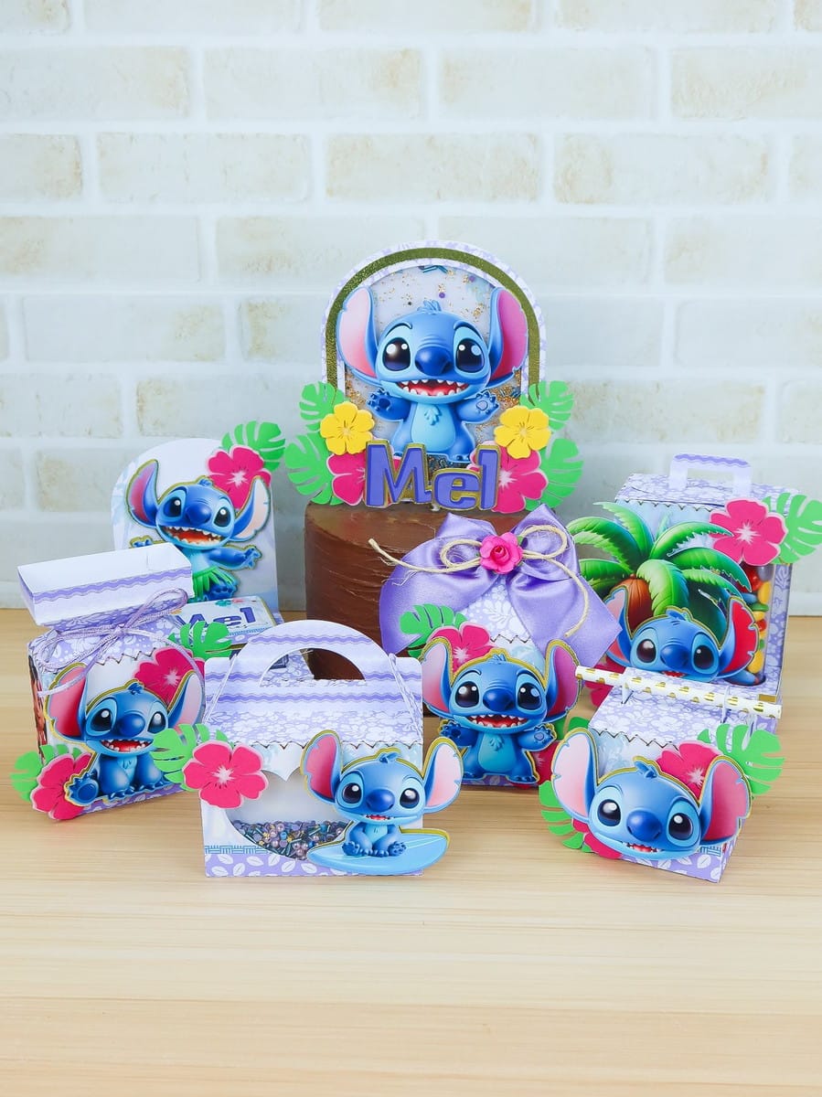 Arquivo de Festa Stitch Lilás para Silhouette Studio 1 Arquivo De Festa Stitch Lilas Studio