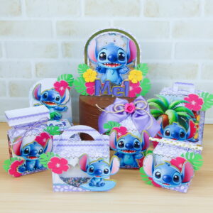 Arquivo de Festa Stitch Lilás para Silhouette Studio 9 arquivo de festa stitch lilas studio