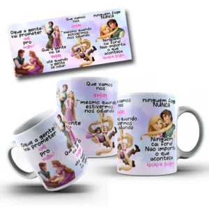 Arquivo de Sublimação em Caneca - Rapunzel e Promessas