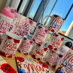 Arquivo Digital de Estampas Florais para Canecas Dia das Mães