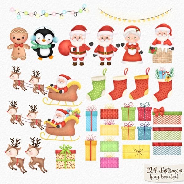 Arquivo Digital Natal Clássico Imagens Frases Ilustrações